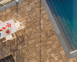 Photo of stone pool area | Top Rated Building Material Company in New York