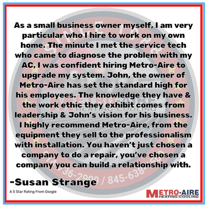 Top Rated HVAC Company Peekskill Westchester New York - Metro Aire - 5 Star Rating - Googl