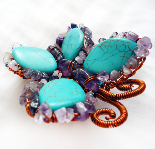 Thumbnail: Blue Butterfly Ring