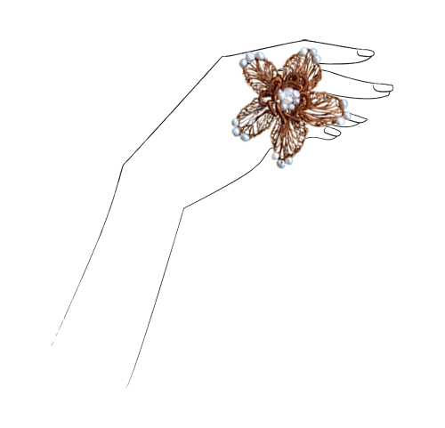 Thumbnail: Pearl flower Ring
