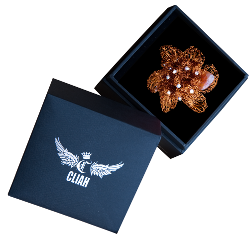 Thumbnail: Agat Swarovski Flower Ring