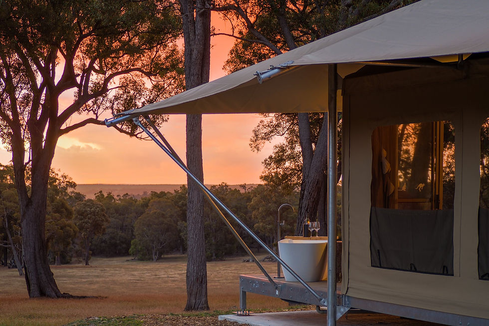 Kaarta Tent Sunset