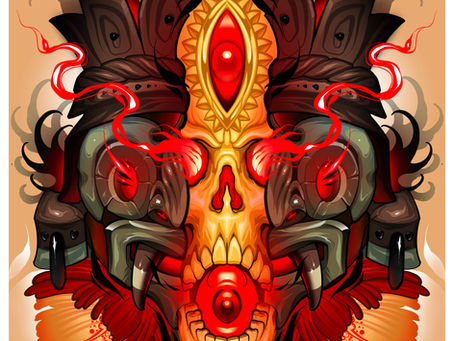 Combo di Tony Ciavarro e Metyou.tattoo Maschera Azteca.