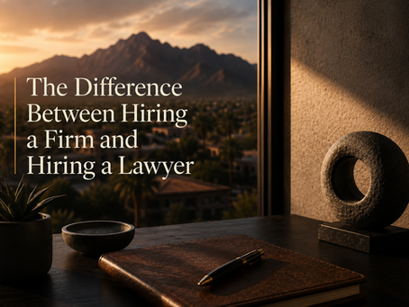 The Difference Between Hiring a Firm and Hiring a Lawyer