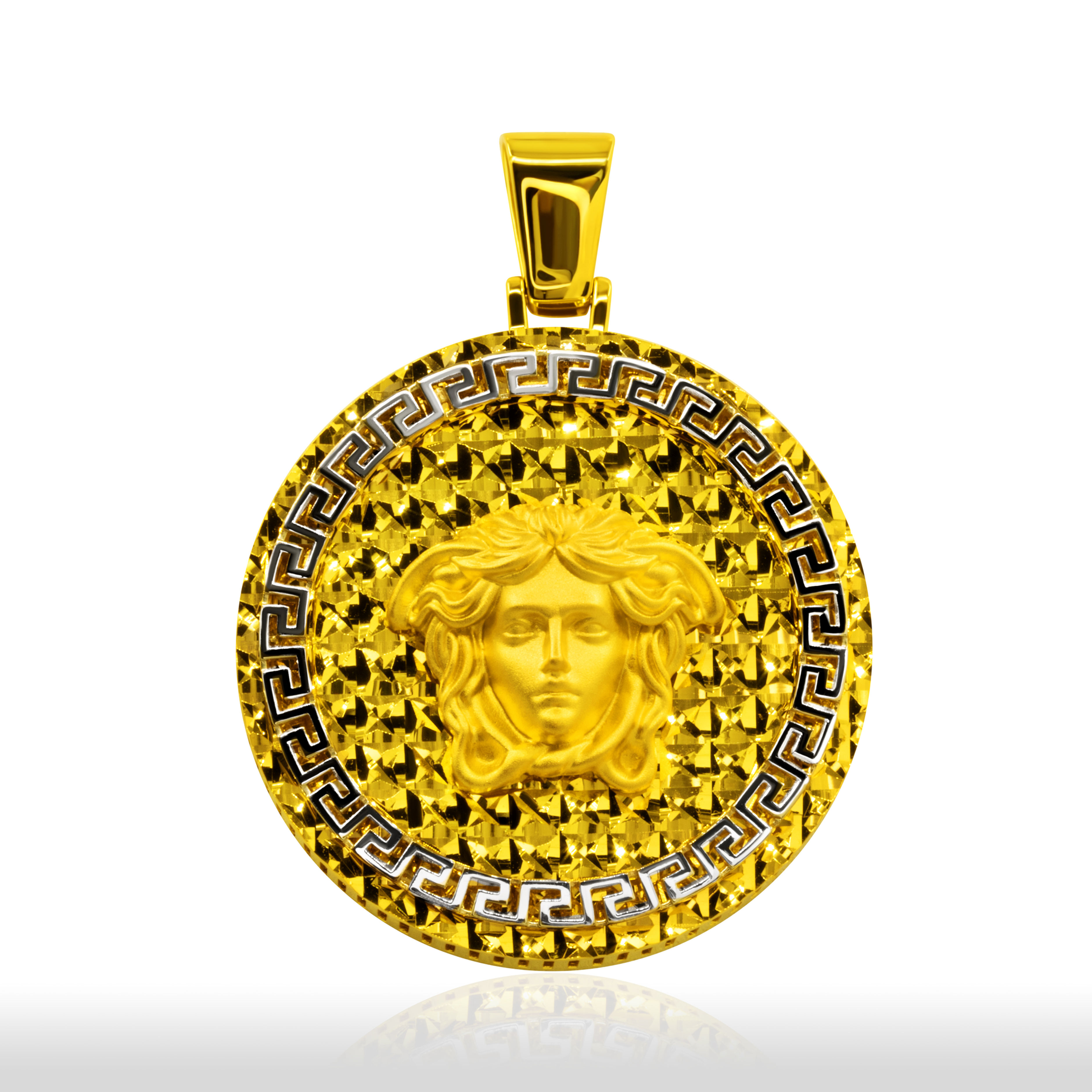 BEHRAD MEDUSA PENDANT 21K