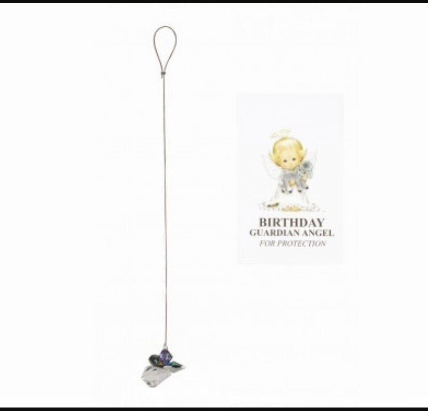 Birthday - Hanging Crystal Angel