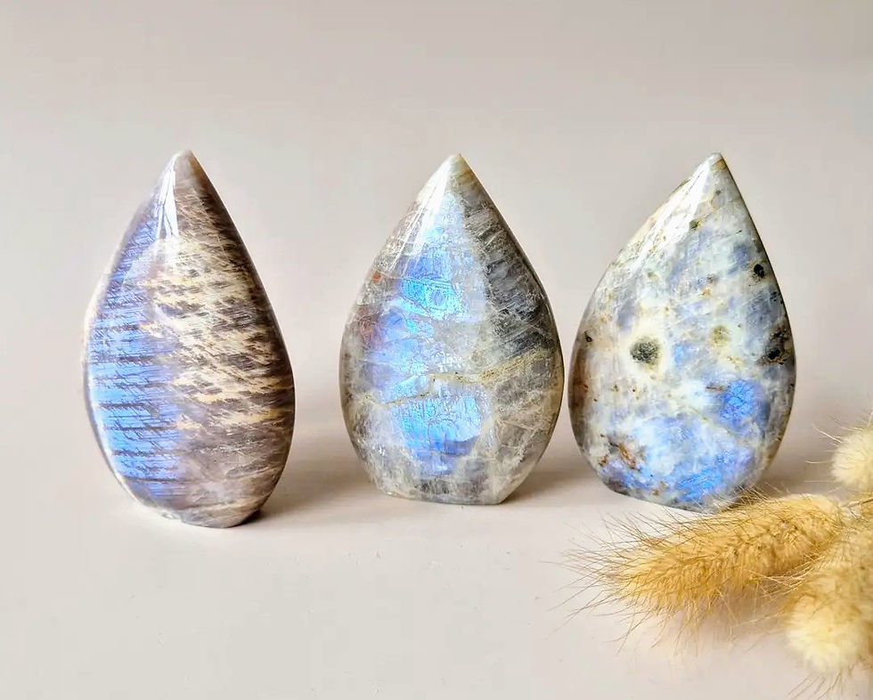 Blue Moonstone Flames