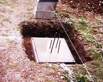 Interior pier footing is poured