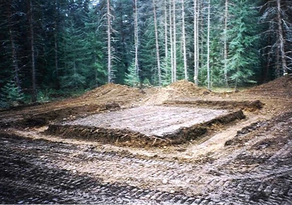 Site cleared and footings excavated.