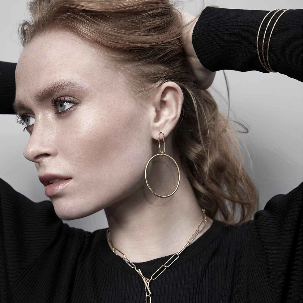 Thumbnail: Dansk - Alyssa Round Earrings