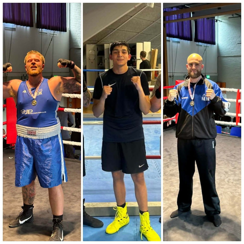Stålbyens repræsentanter ved de nationale begyndermesterskaber 🥊🦾