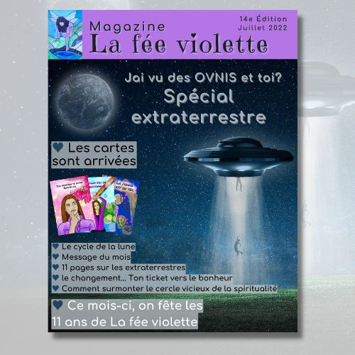 Magazine spirituel La fée violette - Édition 14 - Spécial Extraterrestre