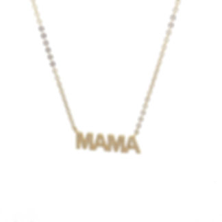 Sterling Silver 'MAMA' Pendant, Fully Bedecked with Simulated Diamond CZ