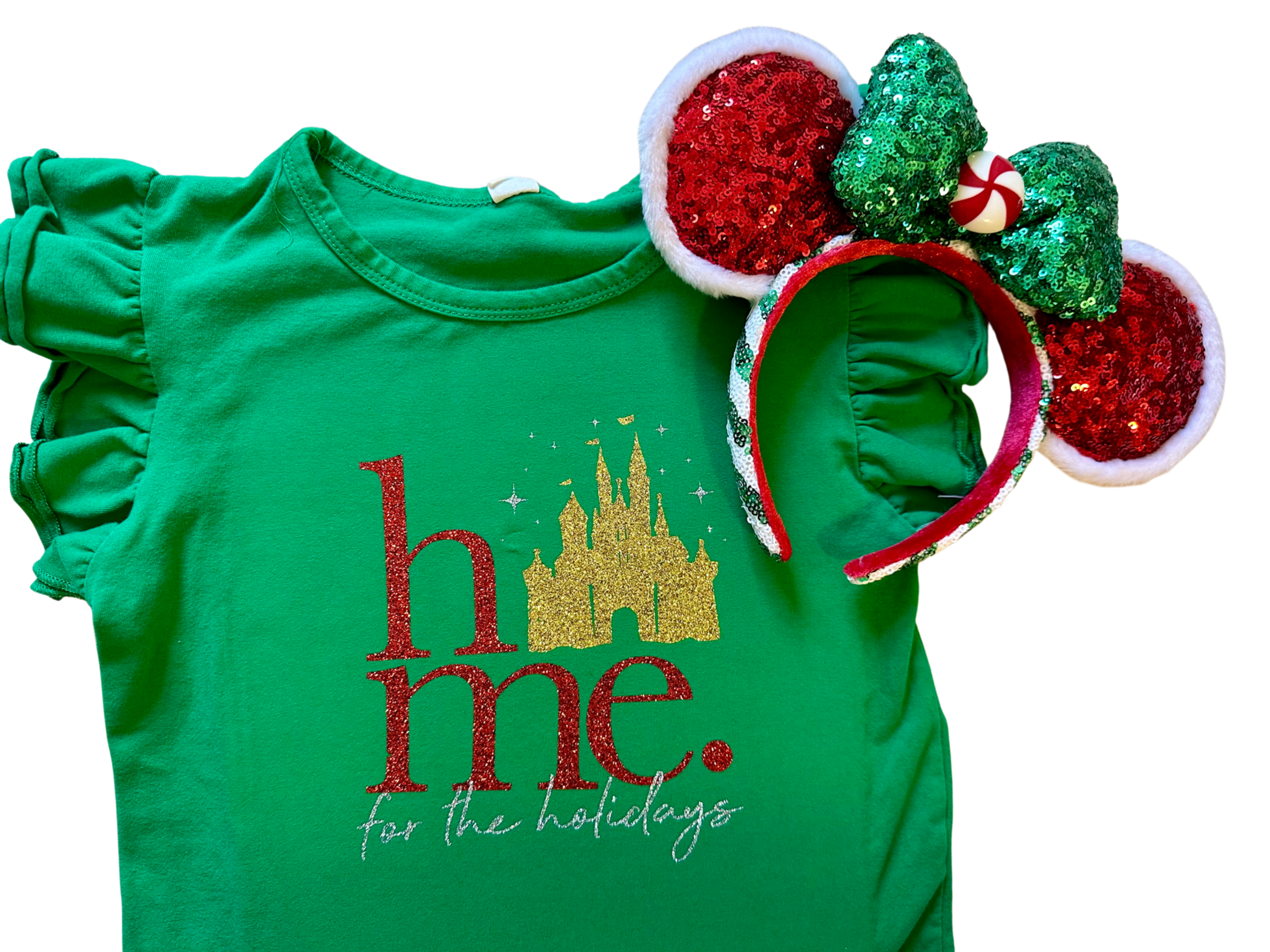 Disney Parks Inspired Holiday Home Shirt Girls