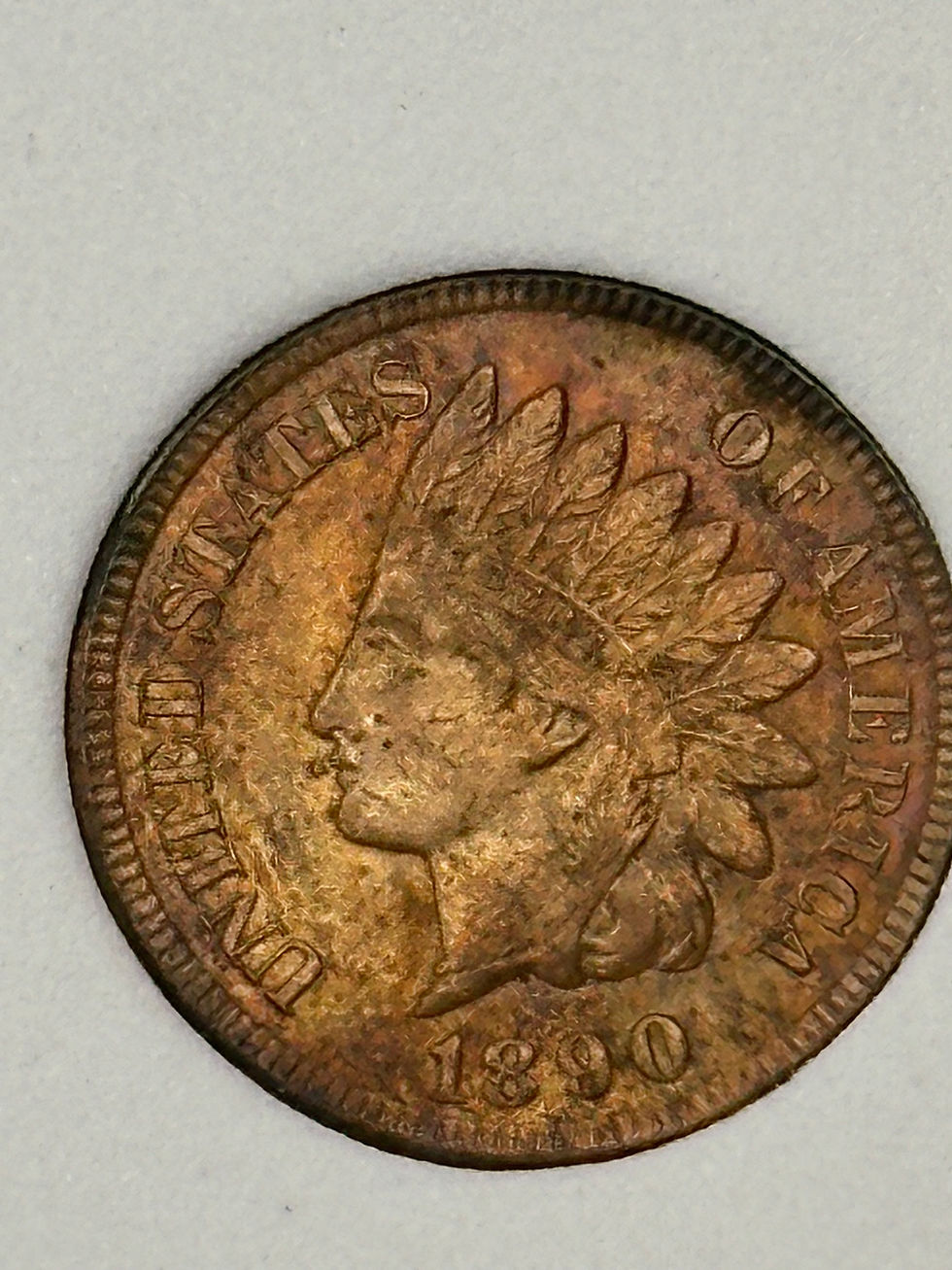 Thumbnail: 1890 Indian Cent RD ~MS63+ (Ungraded)