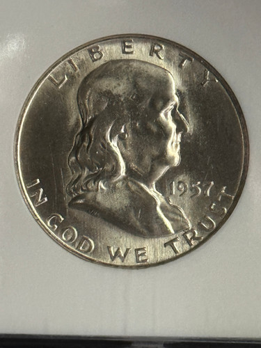 1957 D Franklin Half Dollar NGC MS65 | Banjos For Veterans