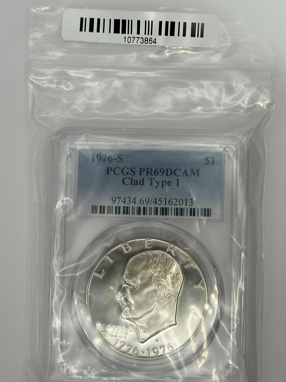 Thumbnail: 1976 S Eisenhower Dollar PCGS PR69 DCAM - CLAD TYPE 1