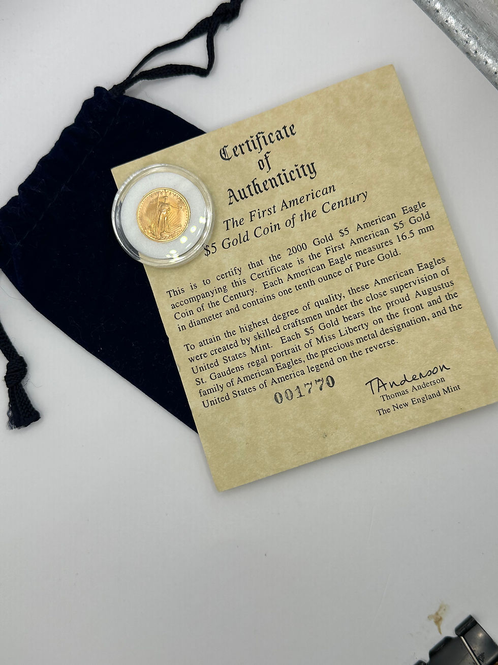 Thumbnail: 2000 $5 US Gold Eagle 1/10 Oz