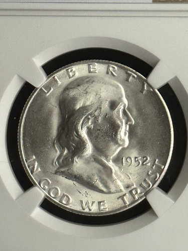 1952 S Franklin Half Dollar NGC MS 64 FBL MINT UNCIRCULATED - FULL