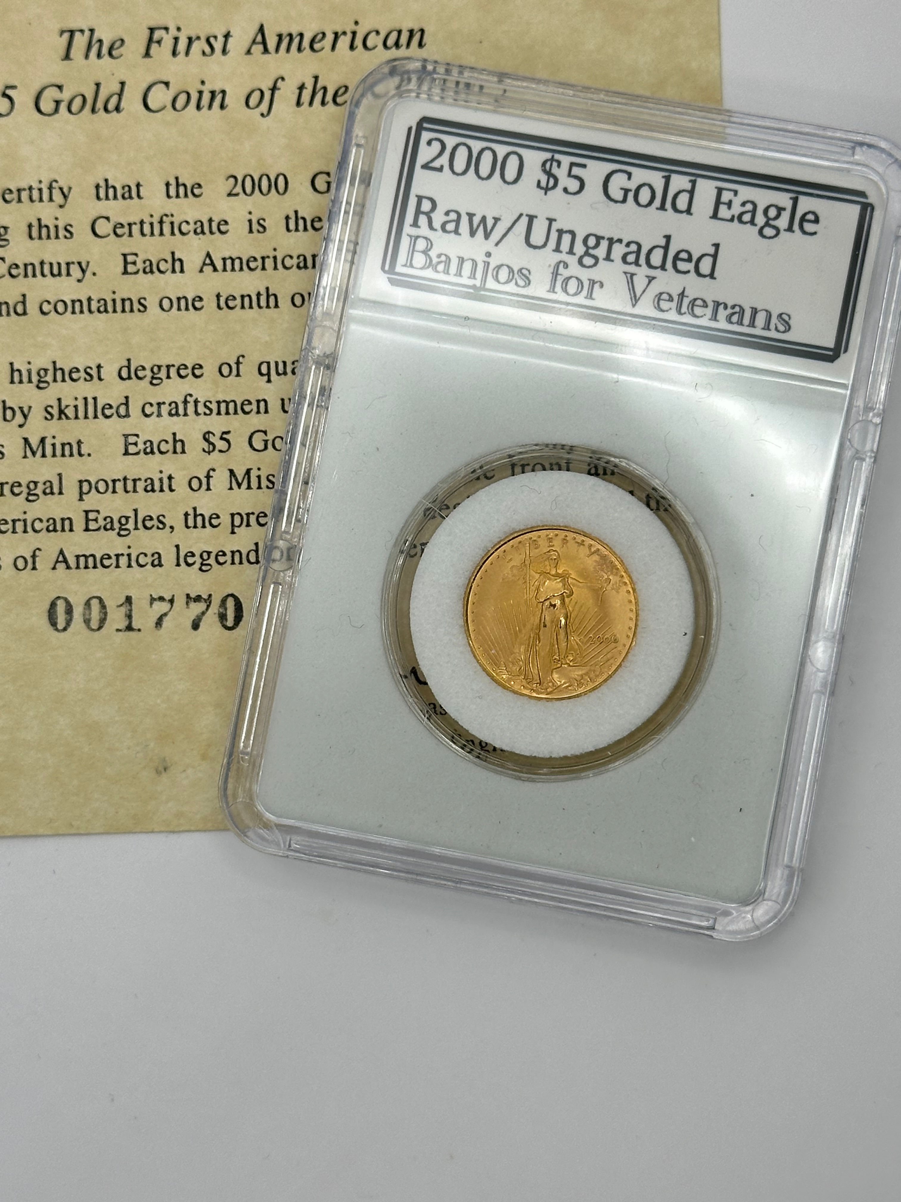 2000 $5 US Gold Eagle 1/10 Oz