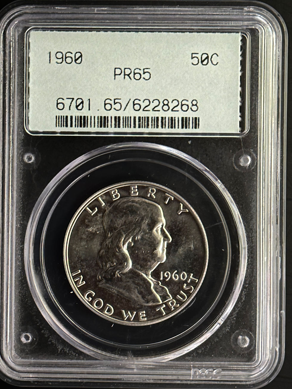 Thumbnail: 1960 Franklin Half Dollar PCGS PR65