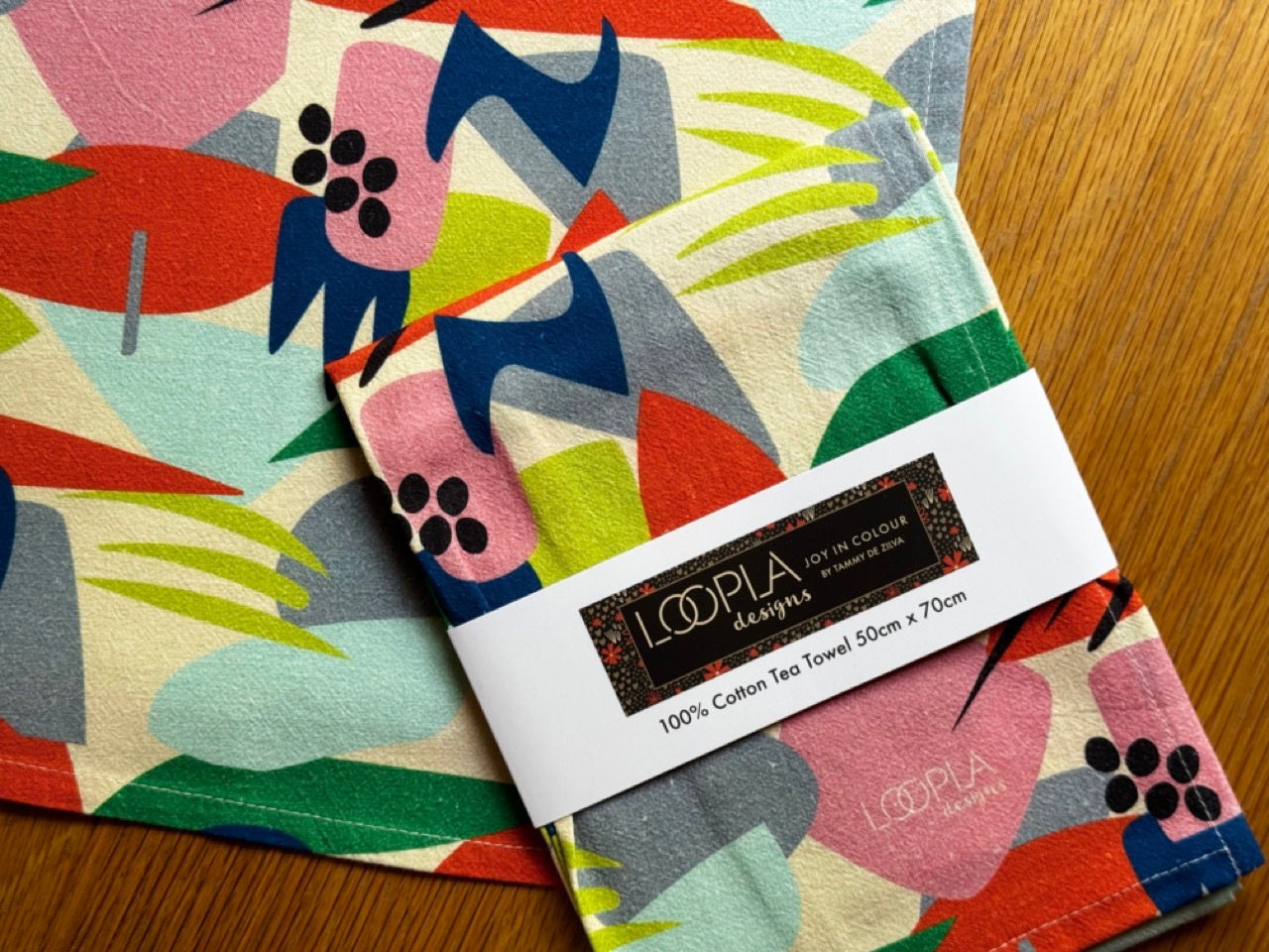 Colour Splash Cotton Crepe Tea Towel