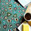 Thumbnail: Colourful Rainbow Leaves design in greens and burgundy by Surface Pattern Designer Tammy de Zilva