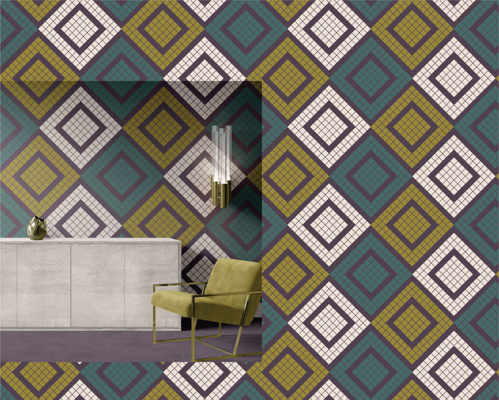 Grid Lock geometric grid pattern