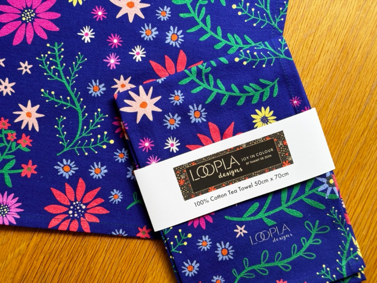 Wildflower Dreams Cotton Crepe Tea Towel