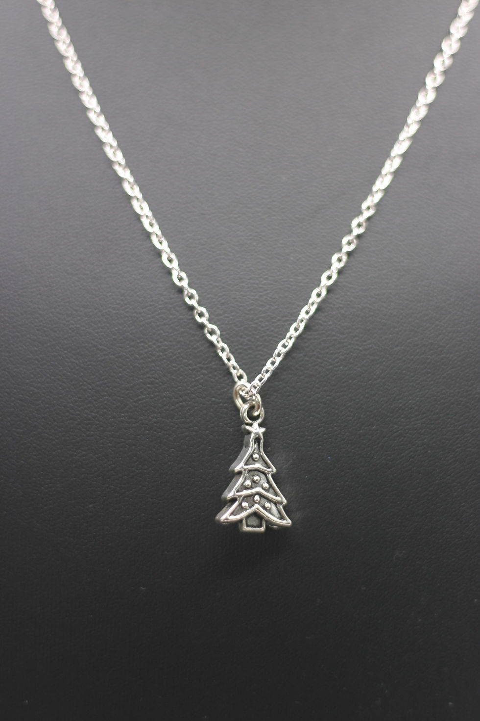 Necklace with Christmas tree pendant