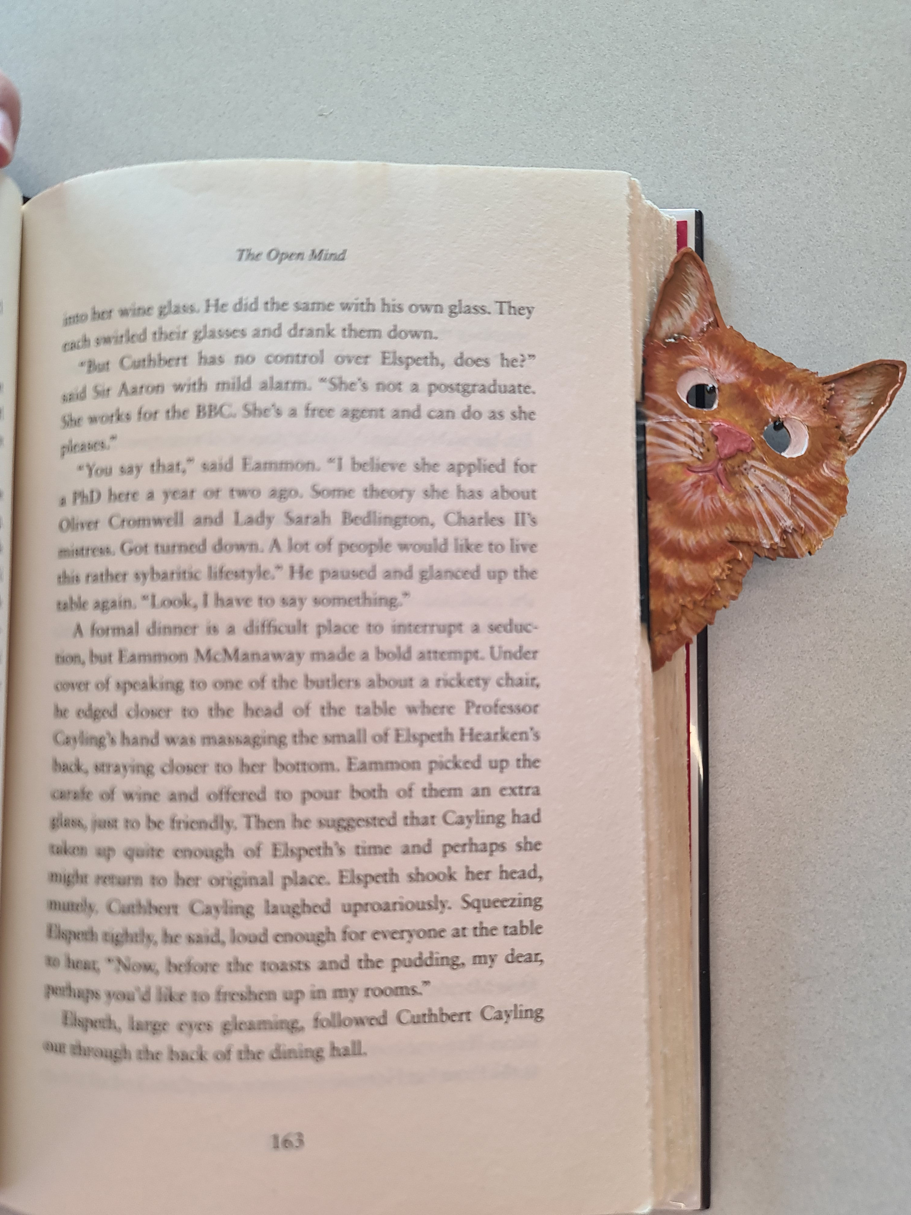 Handmade - Sneaky Cat Bookmark