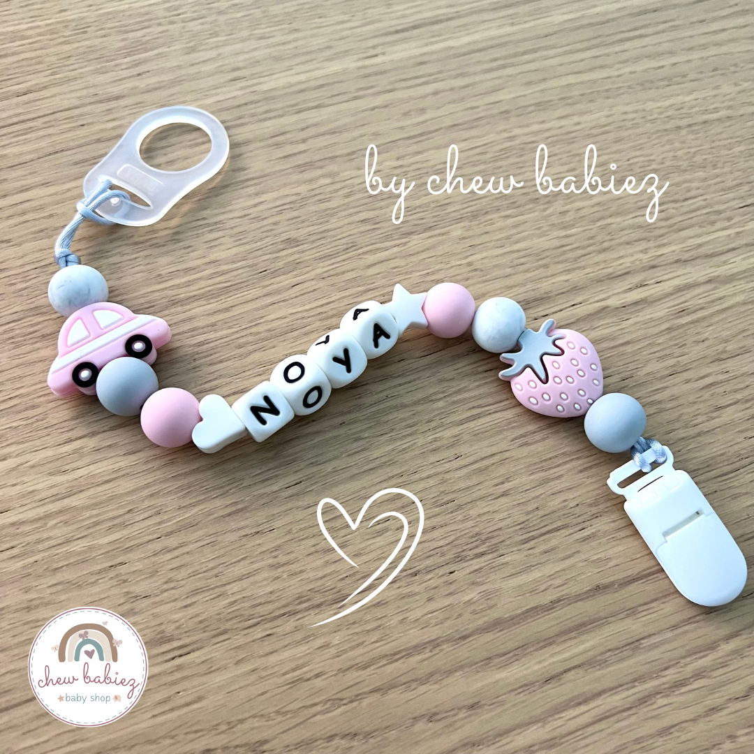 קליפס מחזיק מוצץ | שרשרת למוצץ | Chew babiez |