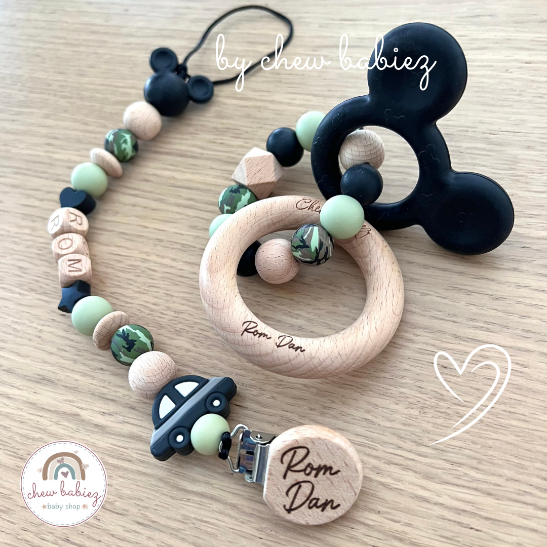 מחזיק מוצץ מוצץ ונשכן דגם רום