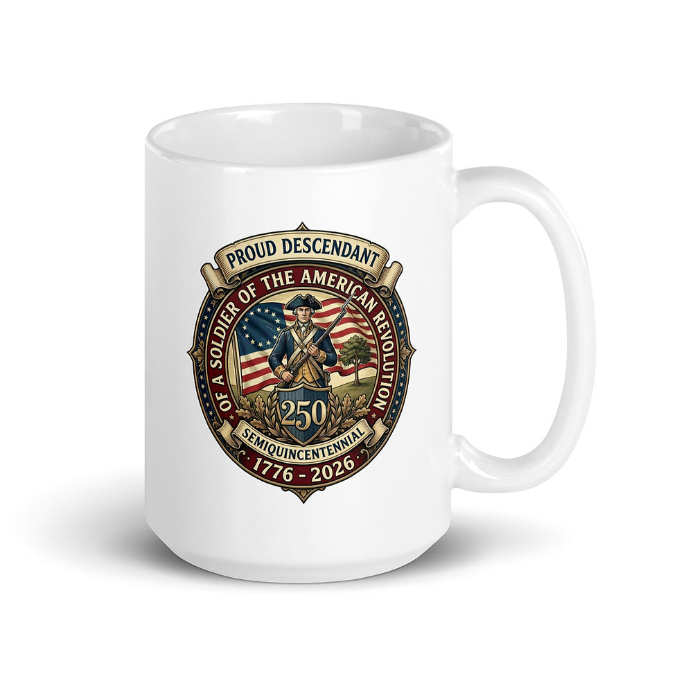 Thumbnail: Proud Descendant of a Solider of the American Revolution Double Sided Glossy Mug