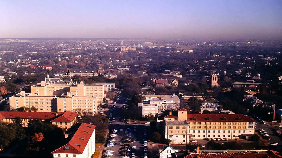 View from tower at University of Texas - Film processed Feb, 1964 (4)
