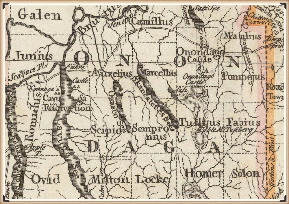 The formation of Cayuga County