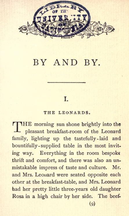 By and By, or Harry Leonard