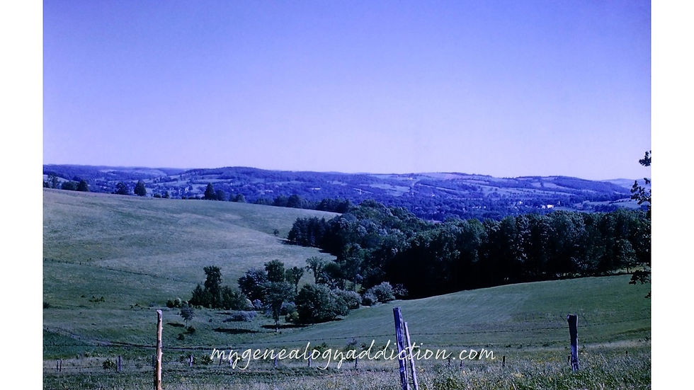 View from the hill - Film processed June, 1958