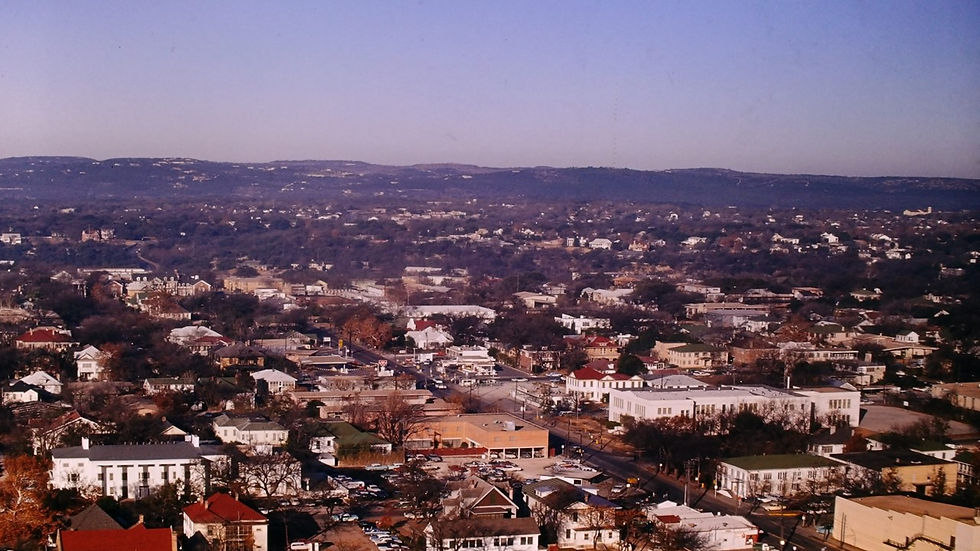 View from tower at University of Texas - Film processed Feb, 1964 (2)