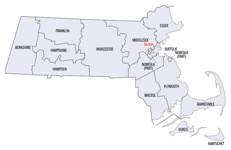 Early Massachusetts Counties