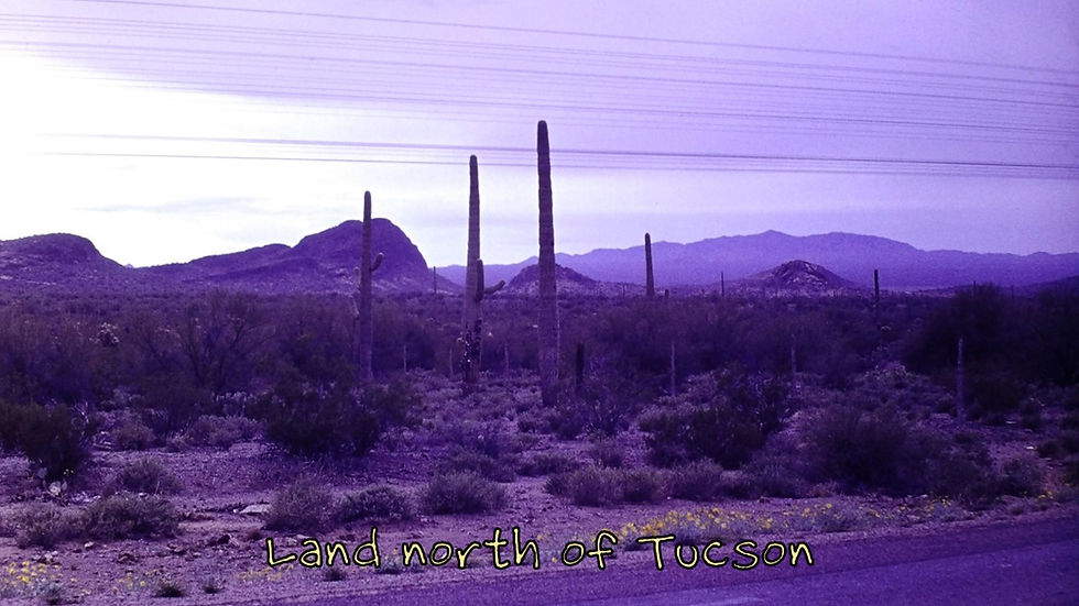 A view of the land north of Tucson - Film processed Apr, 1963