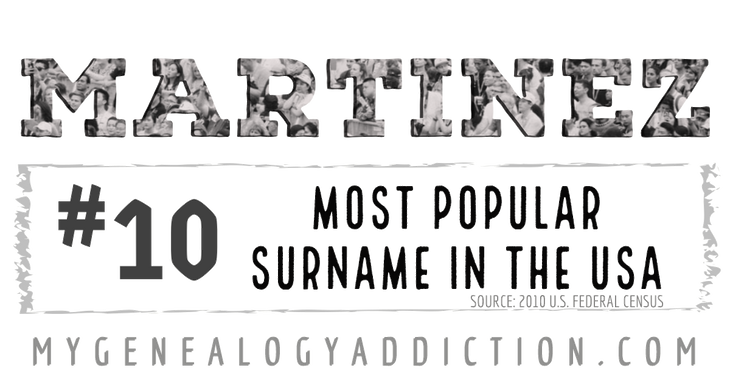 Martinez, ranked 10th among the most common surnames in the USA