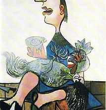 GIRL WITH ROOSTER
