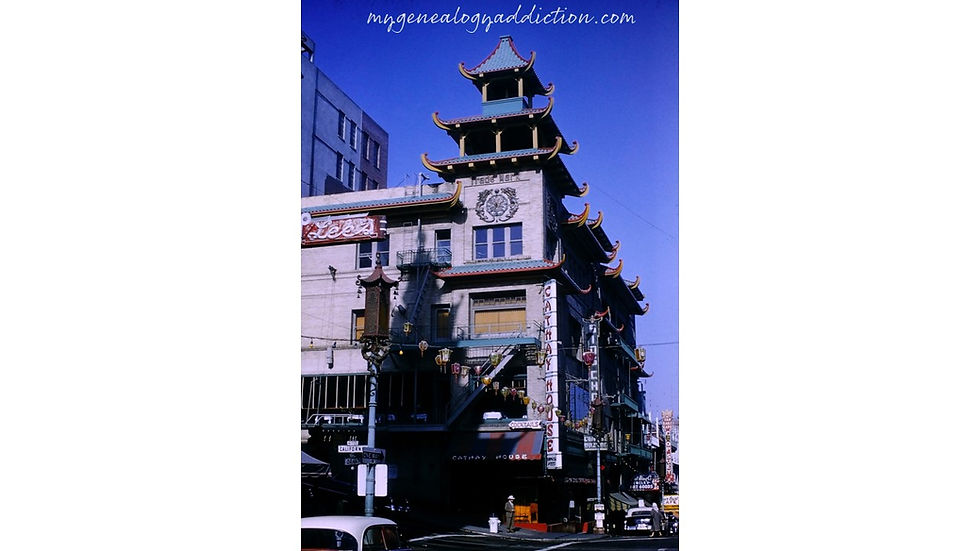 Chinatown, San Francisco - Film processed Dec, 1958