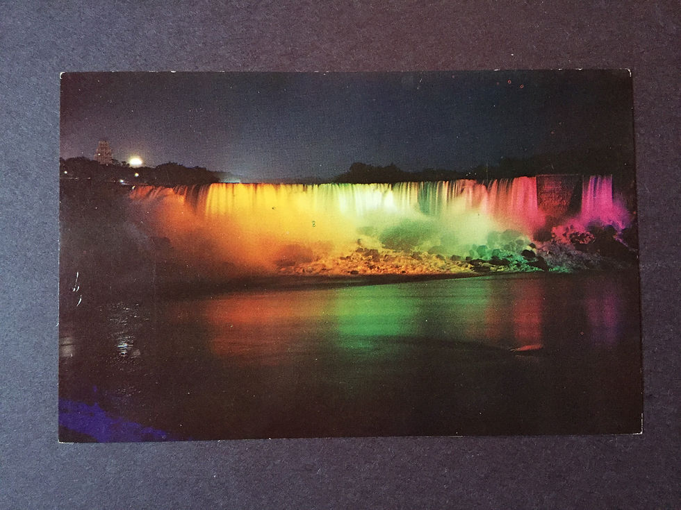 Illuminated View American Falls