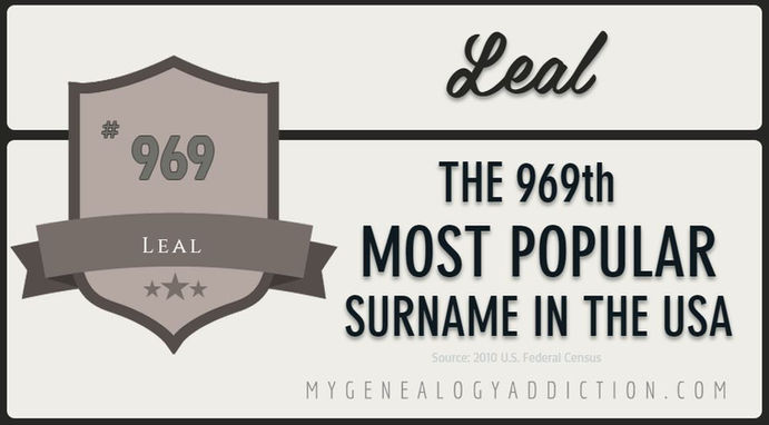 Leal, ranked 969th among the most common surnames in the USA