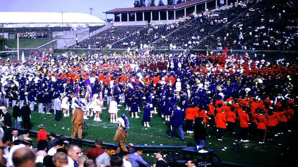 Marching band, college football game, Cornell vs Colgate college football game - Film processed Oct, 1960 (5)