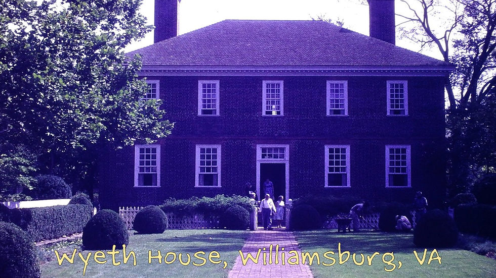 George Wythe House, 101 Palace Green St, Williamsburg, VA 23185 -- Film processed Sep, 1962