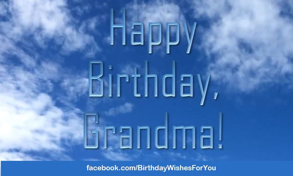 HAPPY BIRTHDAY GRANDMA