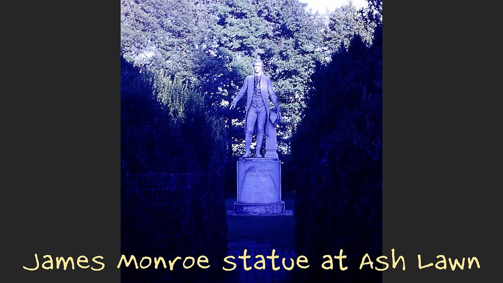 Ash Lawn - Statue of Monroe - Film processed Sep, 1962